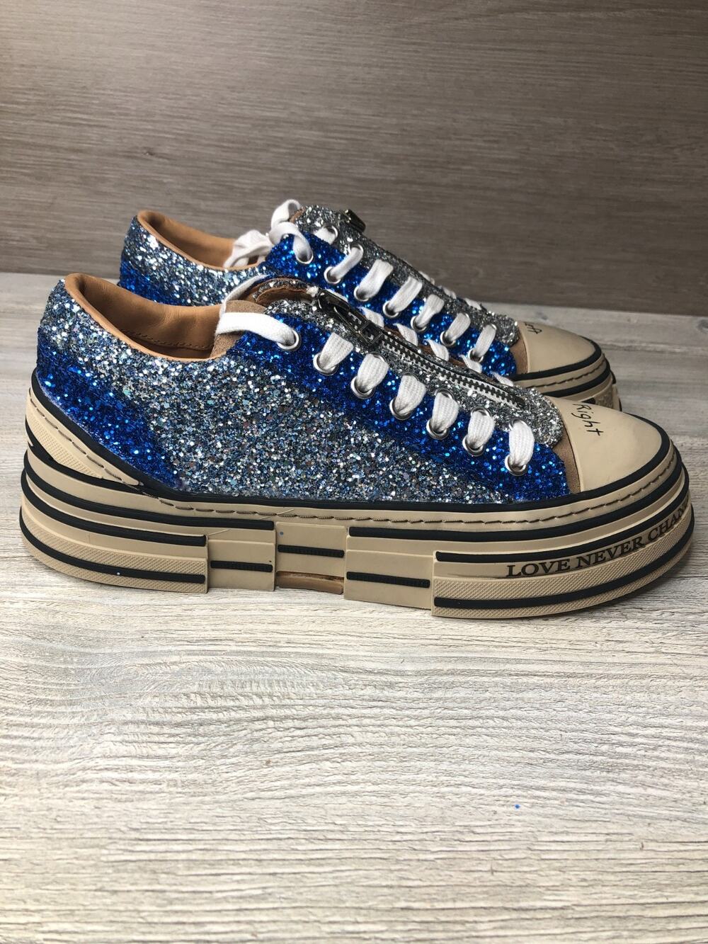 REBECCA WHITE Women’s Cipher Sneakers Blue Size 39